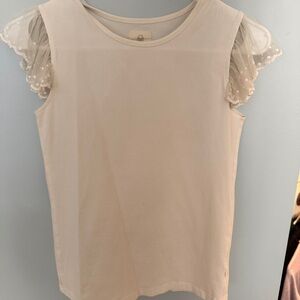 Chic White Kids Blouse with Lace Sleeves